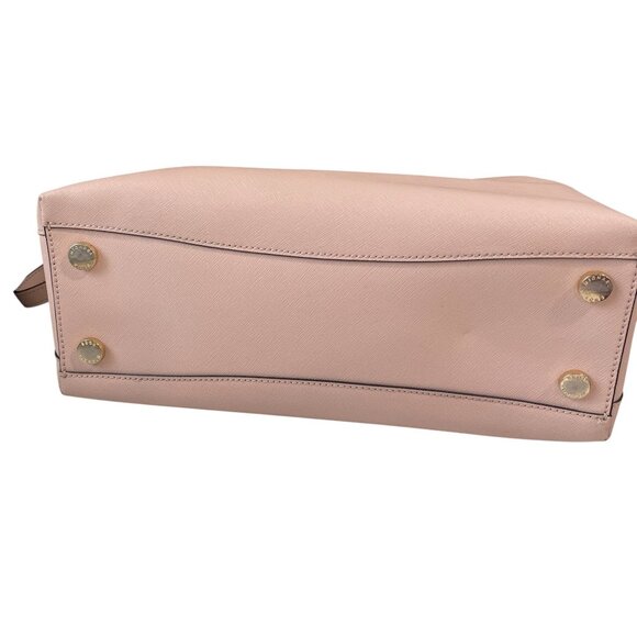 Michael Kors Blush Pink Saffiano Leather Crossbody Shoulder Bag Gold Hardware - Picture 5 of 8